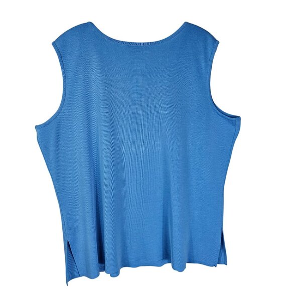 Ming Wang Sky Blue Burnout Jacket & Shell Set 2X/1X 3/4 Sleeve One Hook Luxury - Picture 5 of 15